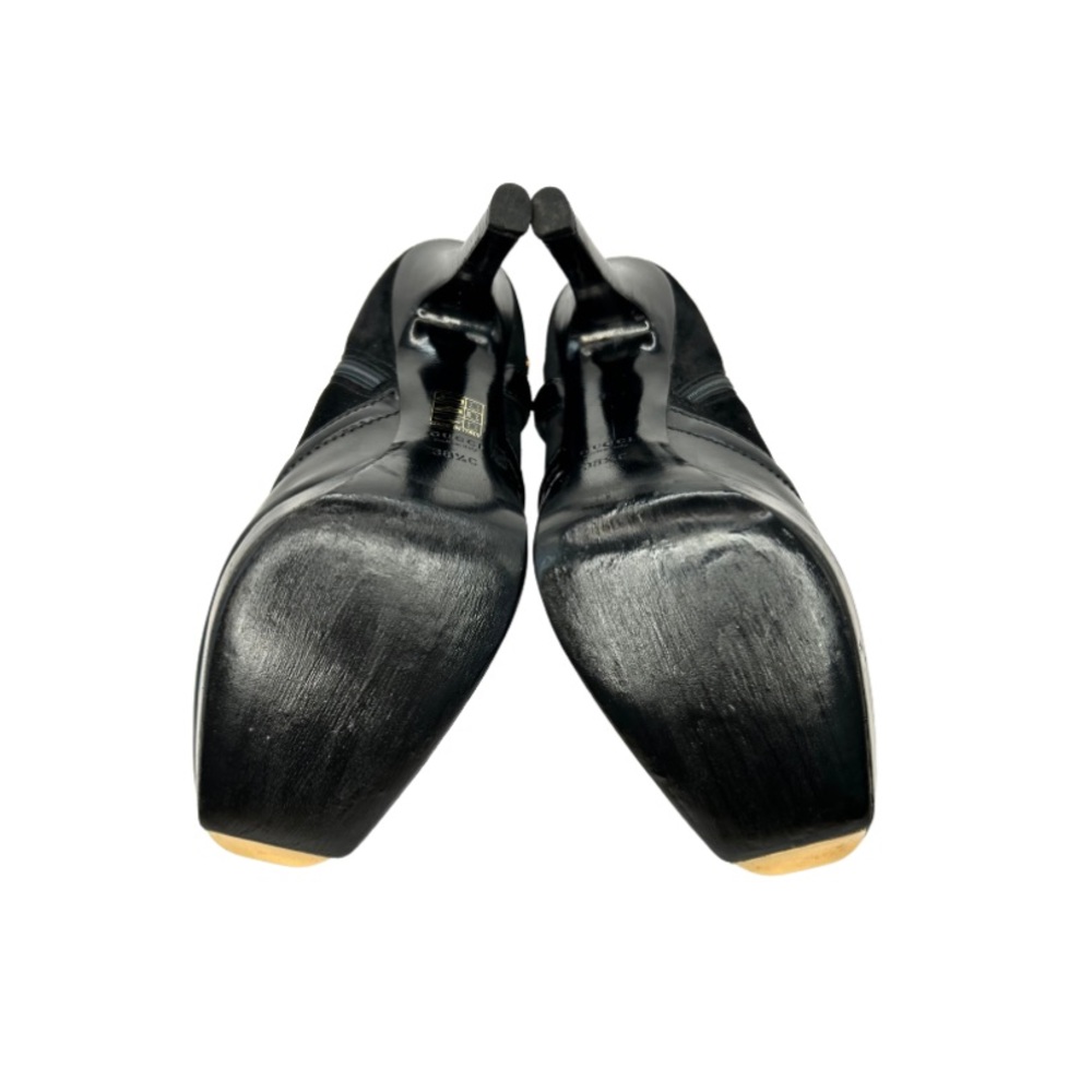 GUCCI Black Patent Leather Platform Ankle Booties | 38.5 - Picture 11 of 12